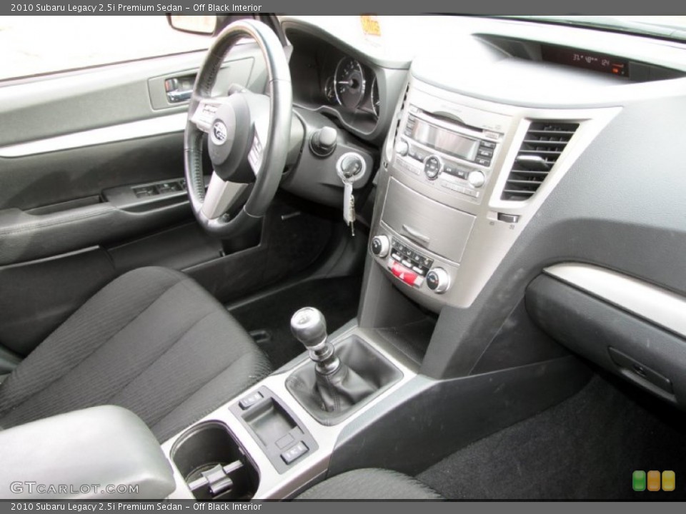 Off Black Interior Photo for the 2010 Subaru Legacy 2.5i Premium Sedan #60865206