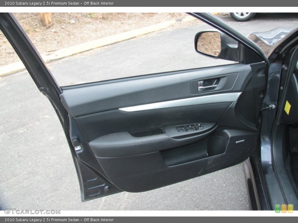Off Black Interior Door Panel for the 2010 Subaru Legacy 2.5i Premium Sedan #60865290