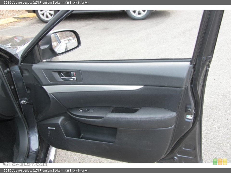 Off Black Interior Door Panel for the 2010 Subaru Legacy 2.5i Premium Sedan #60865299