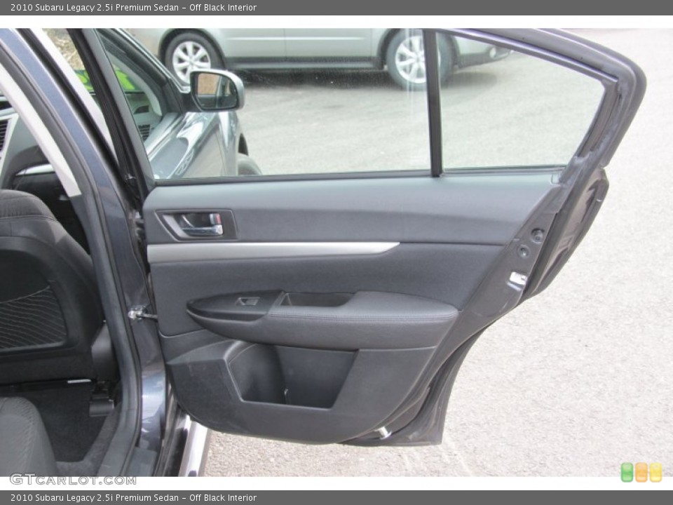 Off Black Interior Door Panel for the 2010 Subaru Legacy 2.5i Premium Sedan #60865308