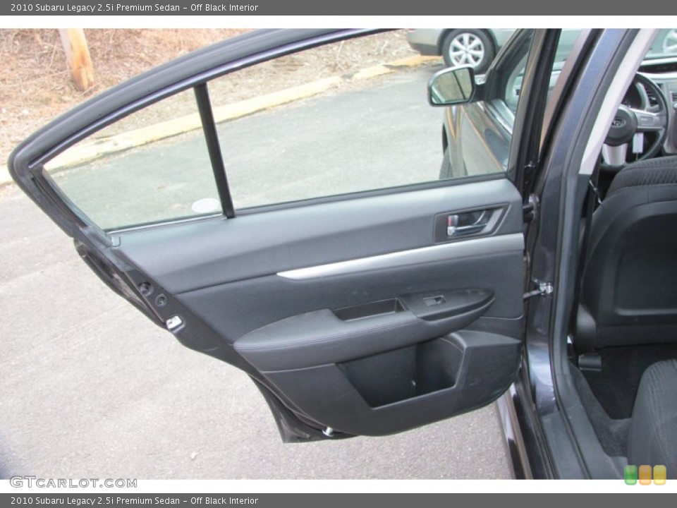 Off Black Interior Door Panel for the 2010 Subaru Legacy 2.5i Premium Sedan #60865317