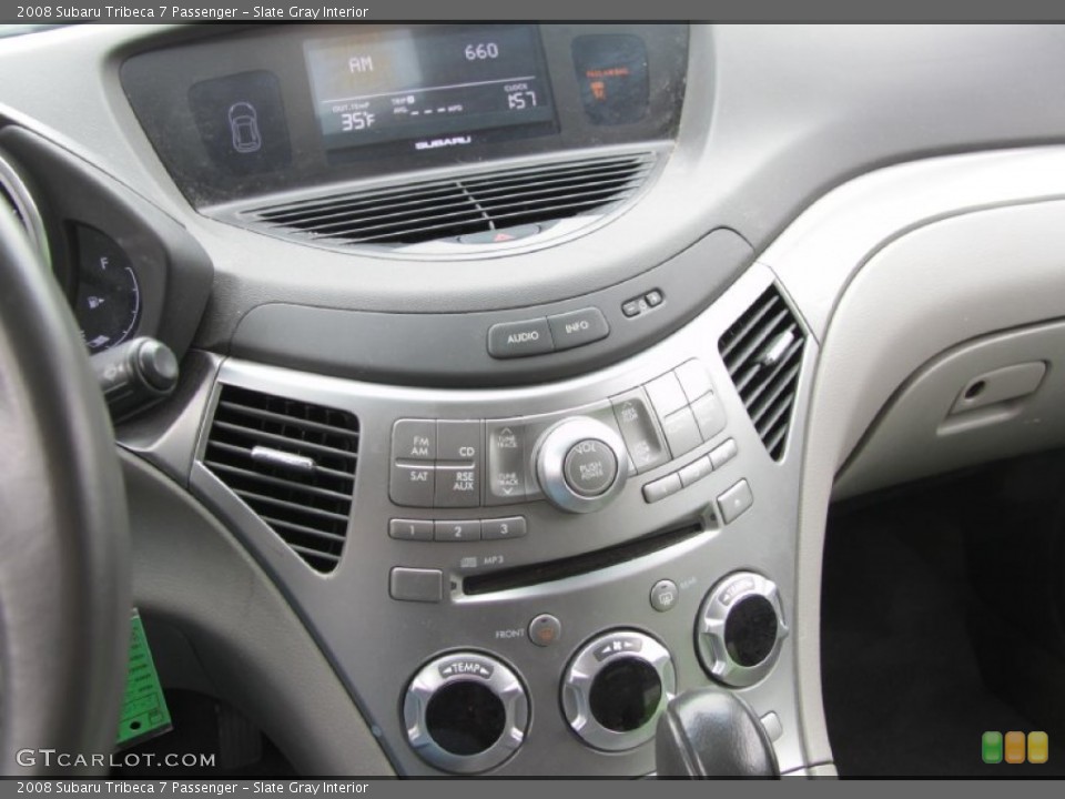Slate Gray Interior Controls for the 2008 Subaru Tribeca 7 Passenger #60865860