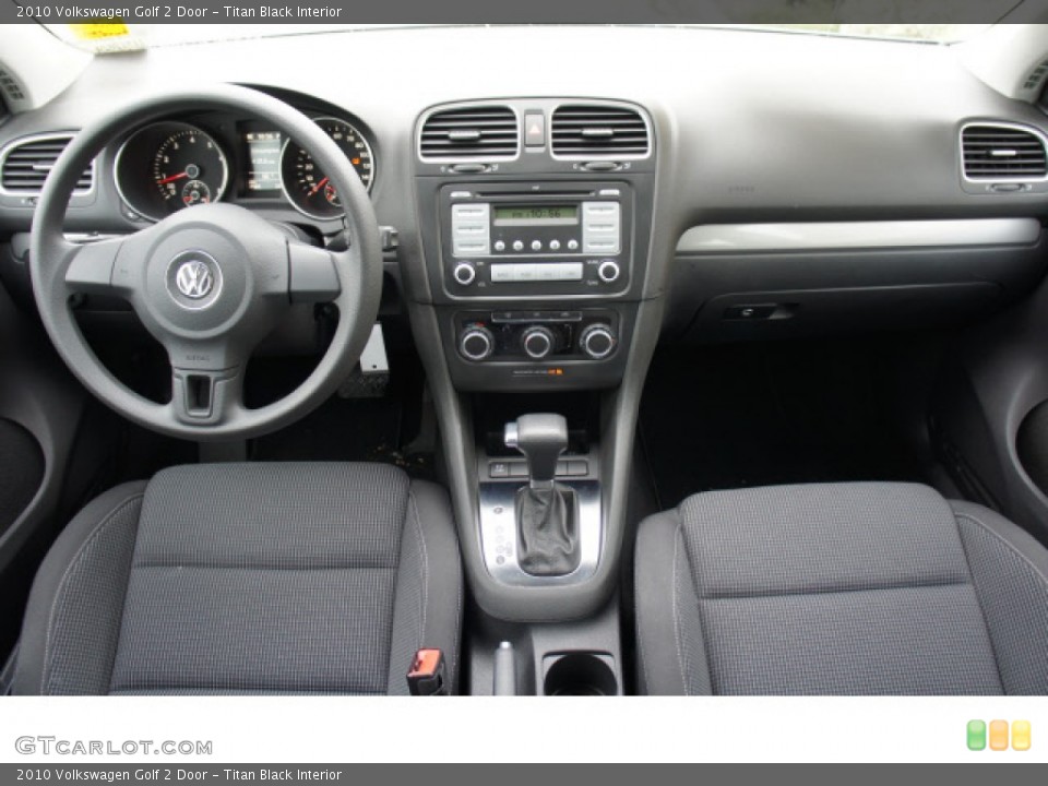 Titan Black Interior Dashboard for the 2010 Volkswagen Golf 2 Door #60867648