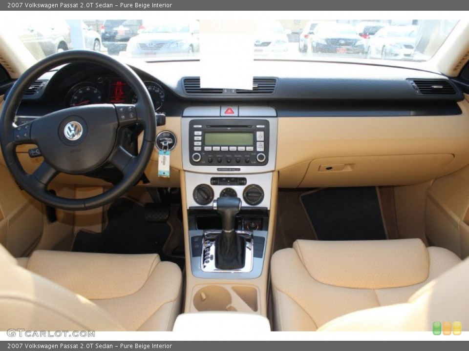 Pure Beige Interior Dashboard for the 2007 Volkswagen Passat 2.0T Sedan #60869982