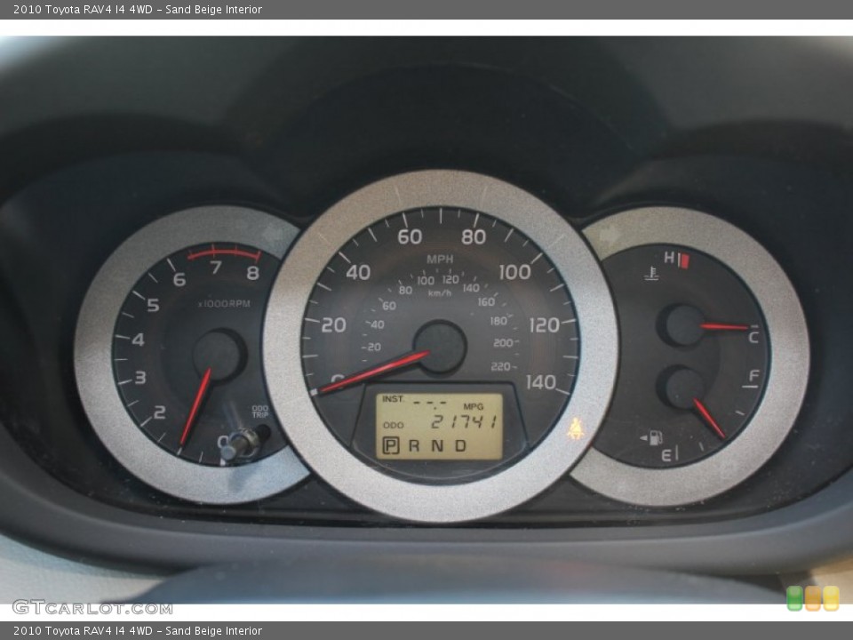 Sand Beige Interior Gauges for the 2010 Toyota RAV4 I4 4WD #60870246
