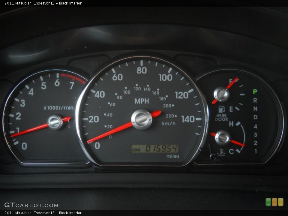 Black Interior Gauges for the 2011 Mitsubishi Endeavor LS #60872988