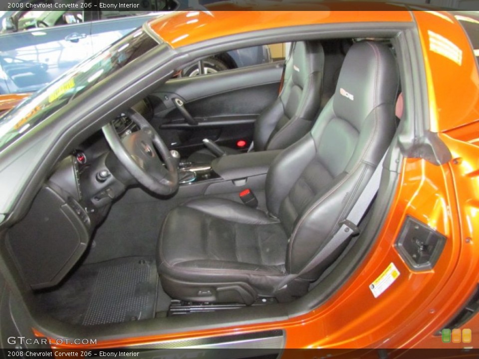 Ebony Interior Photo for the 2008 Chevrolet Corvette Z06 #60873642