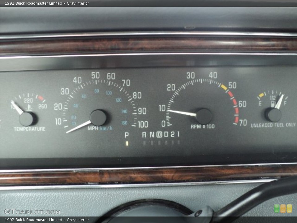Gray Interior Gauges for the 1992 Buick Roadmaster Limited #60874086