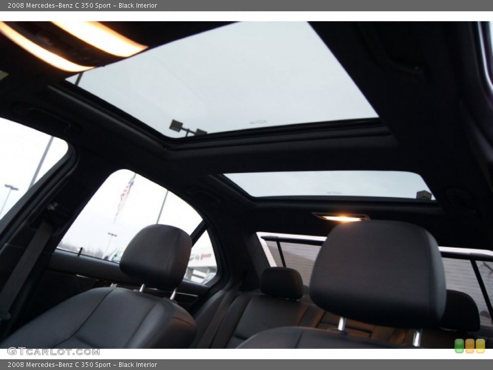 Black Interior Sunroof for the 2008 Mercedes-Benz C 350 Sport #60875493