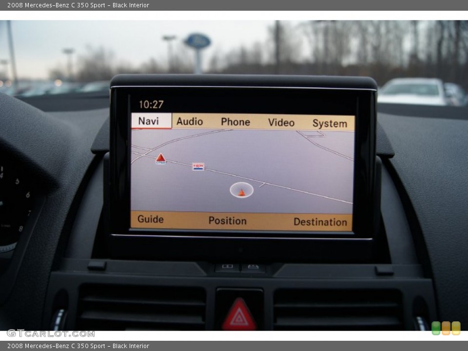 Black Interior Navigation for the 2008 Mercedes-Benz C 350 Sport #60875537