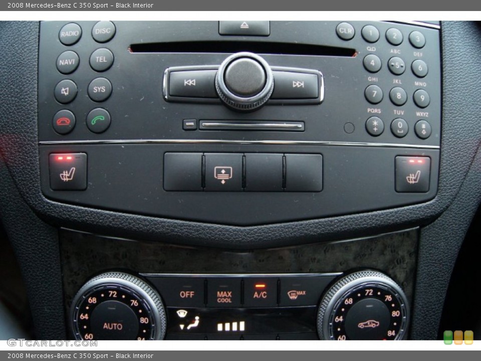 Black Interior Controls for the 2008 Mercedes-Benz C 350 Sport #60875550