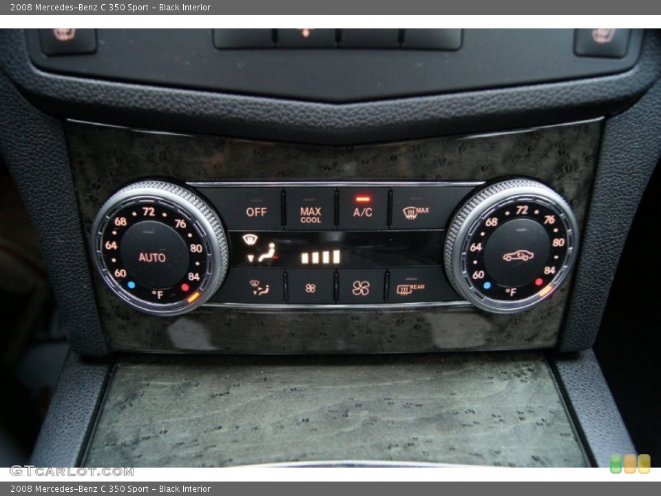Black Interior Controls for the 2008 Mercedes-Benz C 350 Sport #60875559