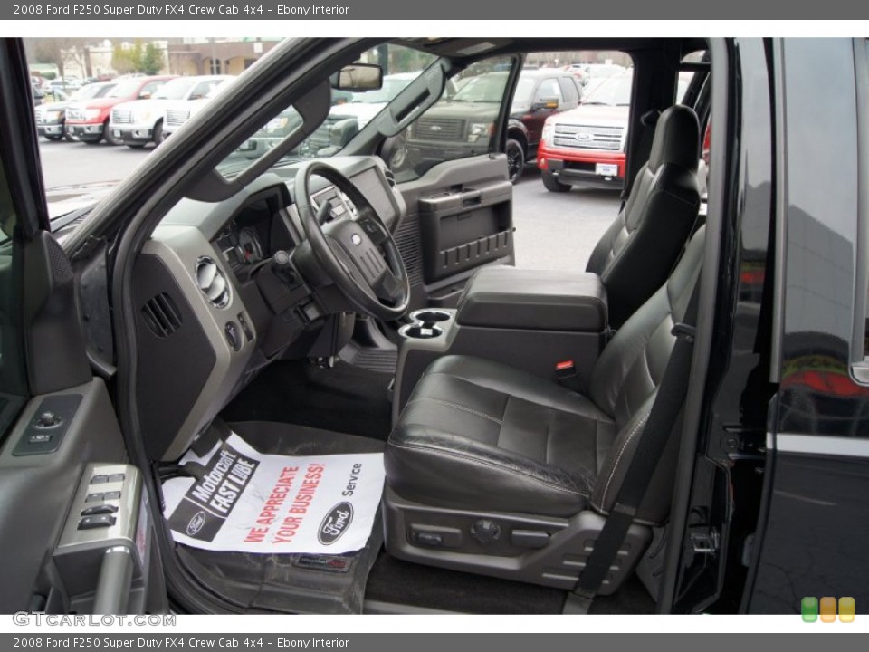 Ebony Interior Photo for the 2008 Ford F250 Super Duty FX4 Crew Cab 4x4 #60876912