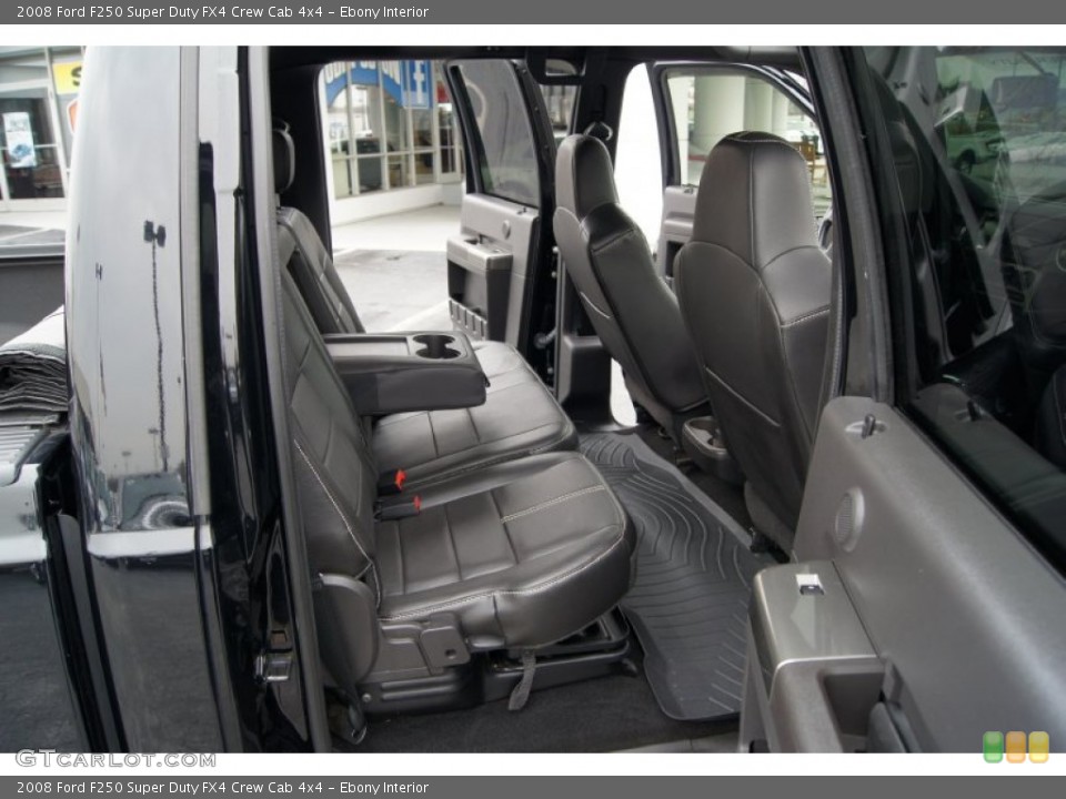 Ebony Interior Rear Seat for the 2008 Ford F250 Super Duty FX4 Crew Cab 4x4 #60876930