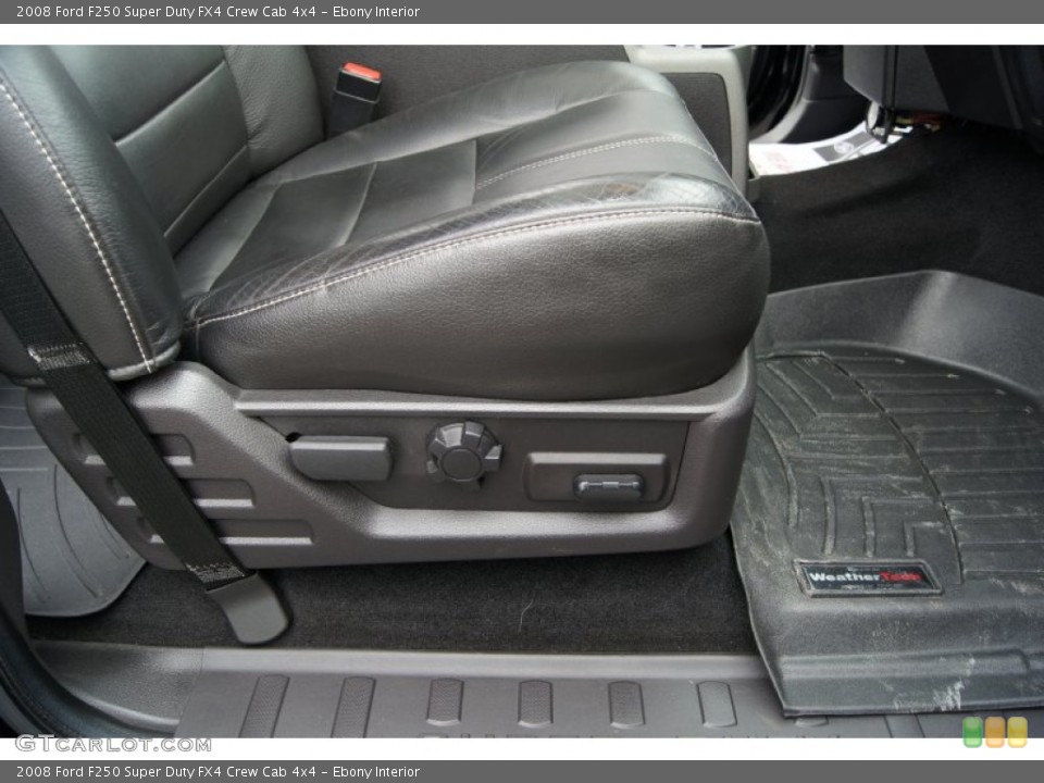 Ebony Interior Front Seat for the 2008 Ford F250 Super Duty FX4 Crew Cab 4x4 #60876939