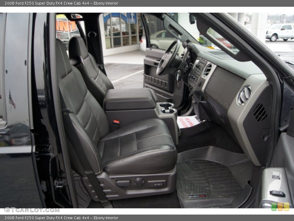 Ebony Interior Front Seat for the 2008 Ford F250 Super Duty FX4 Crew Cab 4x4 #60876948