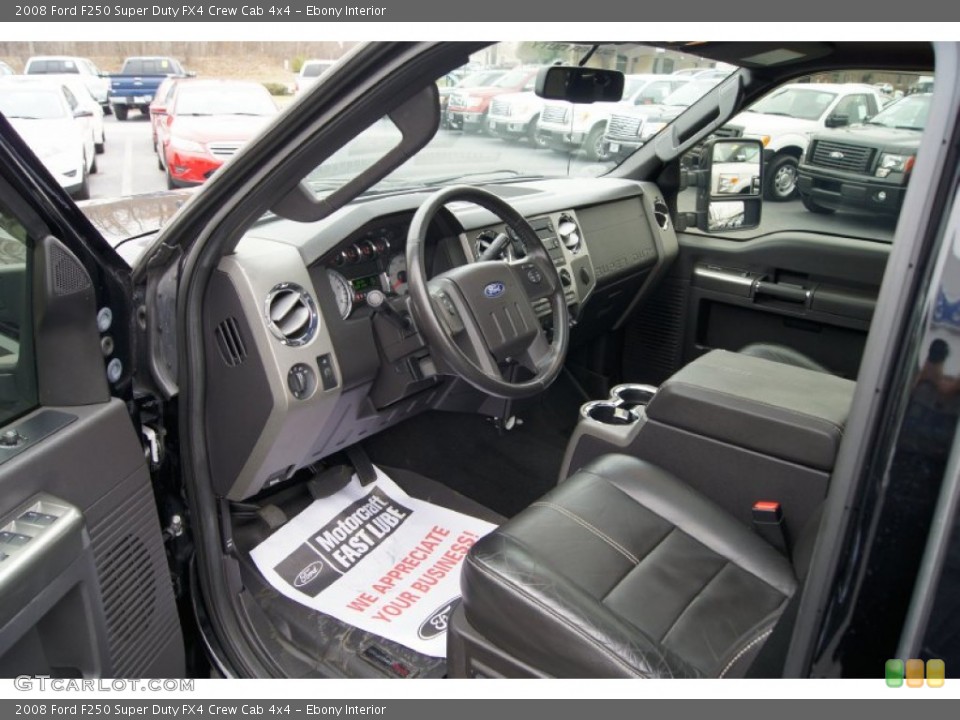 Ebony Interior Photo for the 2008 Ford F250 Super Duty FX4 Crew Cab 4x4 #60877077