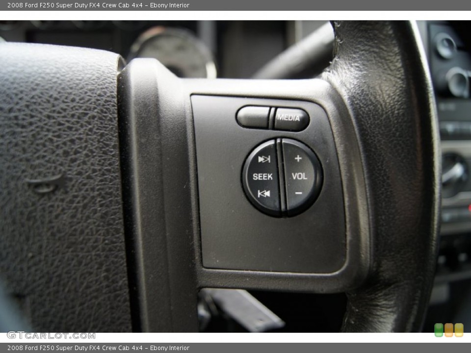 Ebony Interior Controls for the 2008 Ford F250 Super Duty FX4 Crew Cab 4x4 #60877113