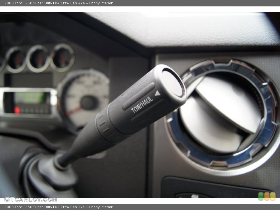 Ebony Interior Controls for the 2008 Ford F250 Super Duty FX4 Crew Cab 4x4 #60877122