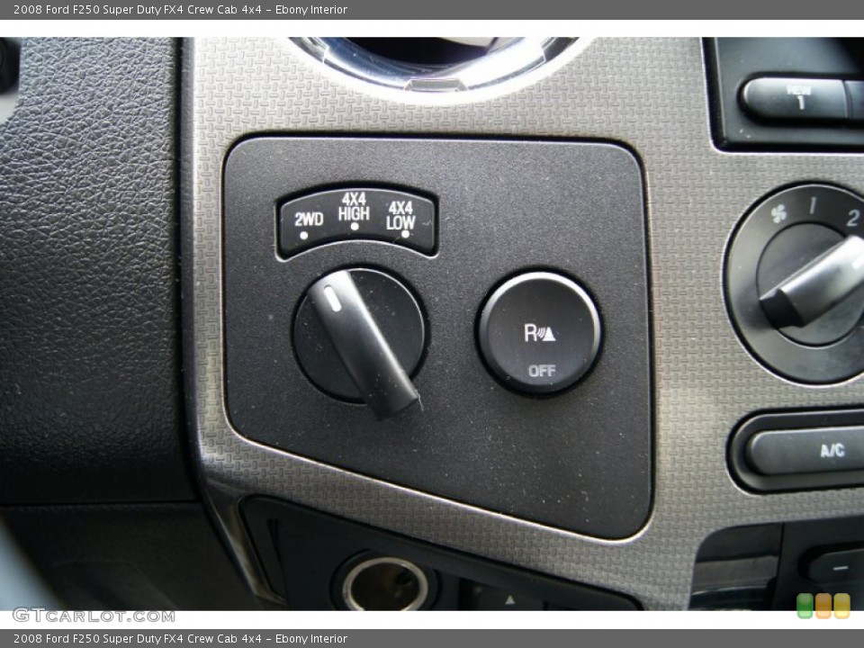 Ebony Interior Controls for the 2008 Ford F250 Super Duty FX4 Crew Cab 4x4 #60877140