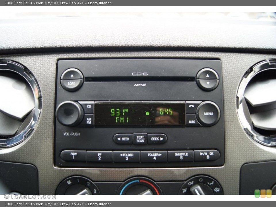 Ebony Interior Audio System for the 2008 Ford F250 Super Duty FX4 Crew Cab 4x4 #60877149
