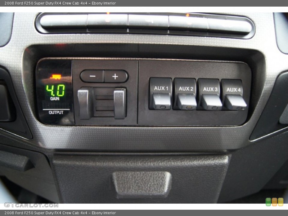 Ebony Interior Controls for the 2008 Ford F250 Super Duty FX4 Crew Cab 4x4 #60877173