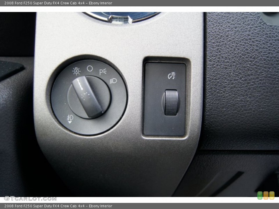 Ebony Interior Controls for the 2008 Ford F250 Super Duty FX4 Crew Cab 4x4 #60877230