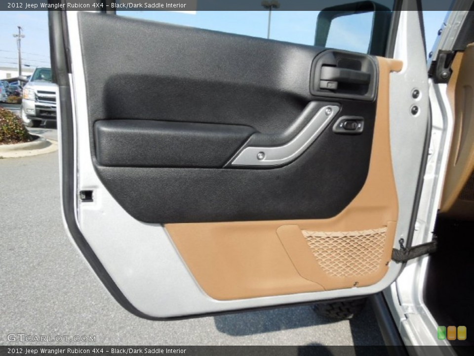 Black/Dark Saddle Interior Door Panel for the 2012 Jeep Wrangler Rubicon 4X4 #60879945