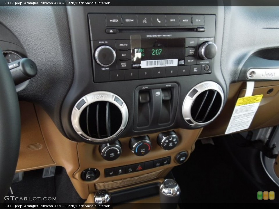 Black/Dark Saddle Interior Controls for the 2012 Jeep Wrangler Rubicon 4X4 #60879969