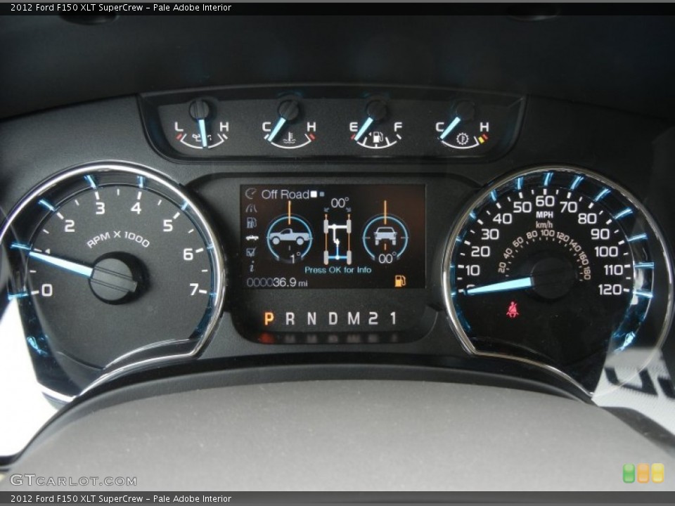 Pale Adobe Interior Gauges for the 2012 Ford F150 XLT SuperCrew #60881285