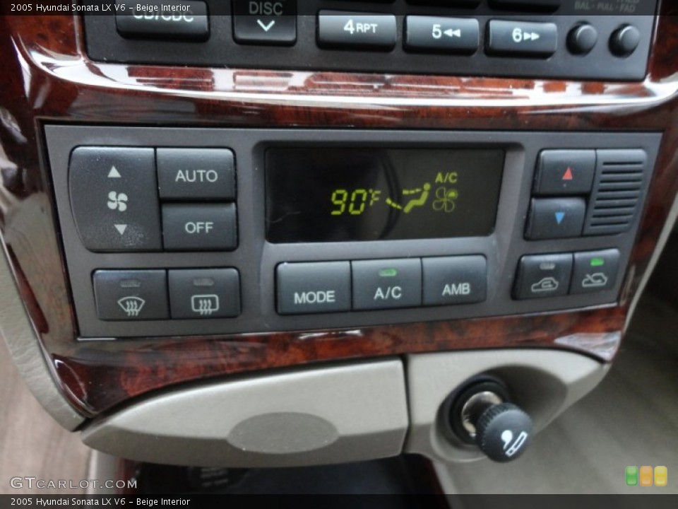 Beige Interior Controls for the 2005 Hyundai Sonata LX V6 #60883602
