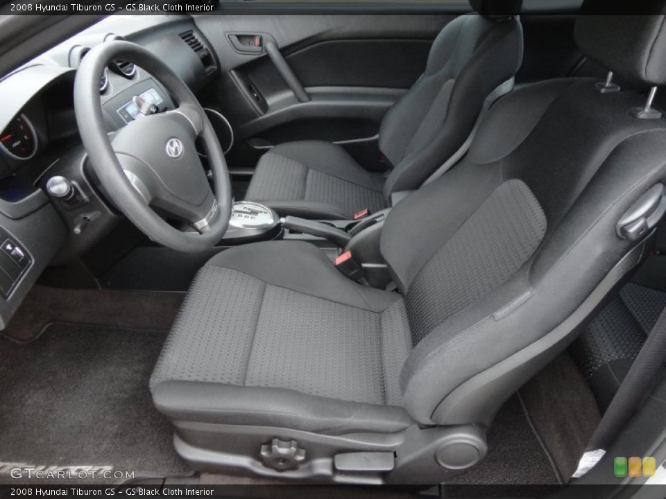 GS Black Cloth Interior Photo for the 2008 Hyundai Tiburon GS #60883903