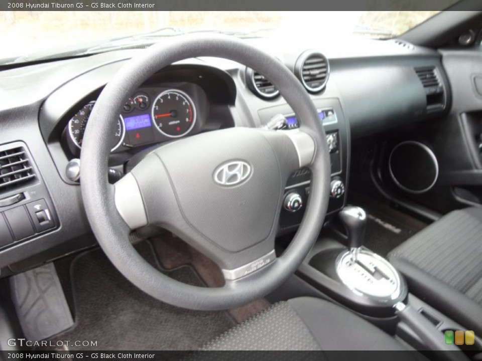 GS Black Cloth Interior Steering Wheel for the 2008 Hyundai Tiburon GS #60883923