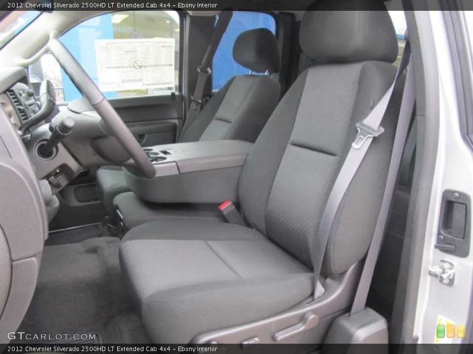 Ebony Interior Photo for the 2012 Chevrolet Silverado 2500HD LT Extended Cab 4x4 #60884139