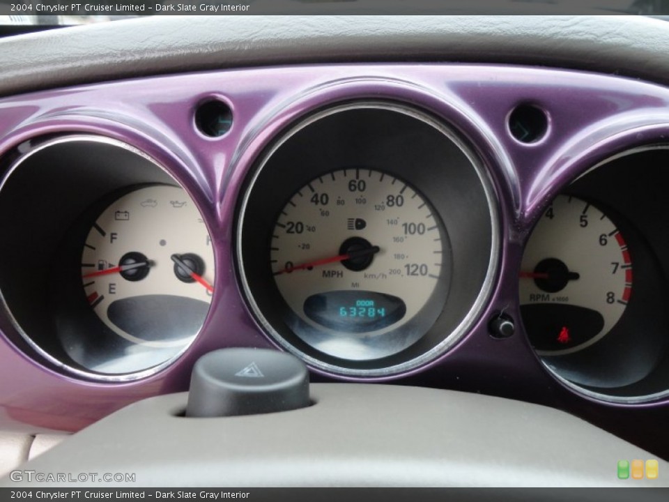 Dark Slate Gray Interior Gauges for the 2004 Chrysler PT Cruiser Limited #60884553