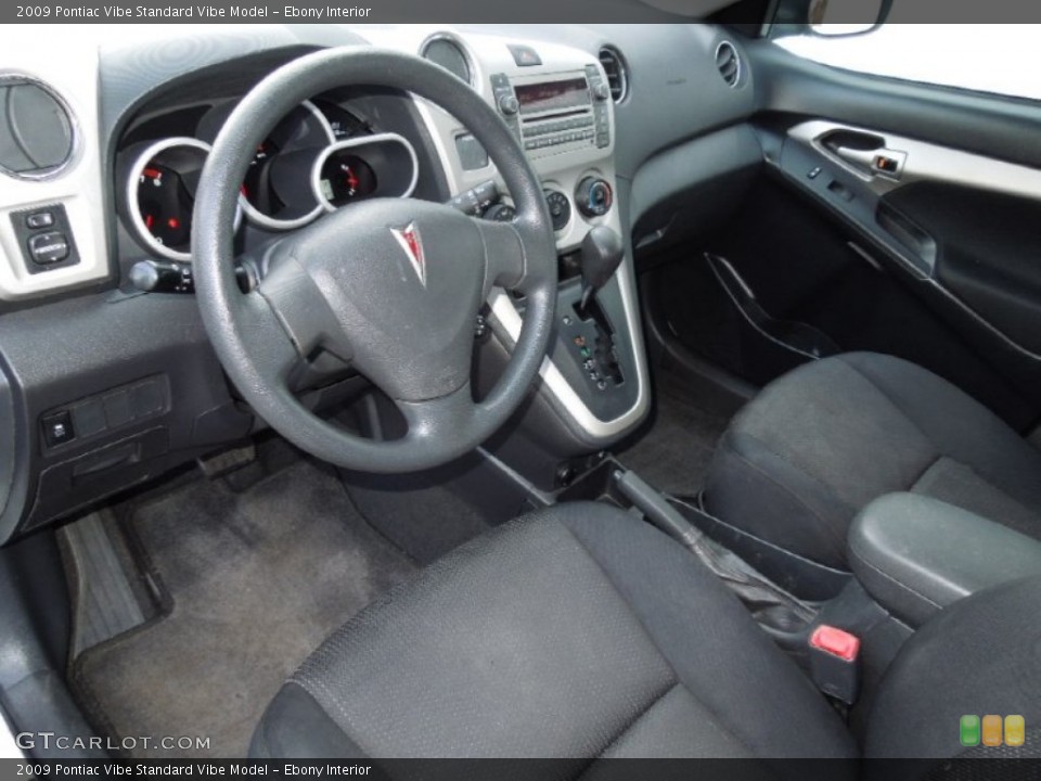 Ebony Interior Photo for the 2009 Pontiac Vibe  #60884703