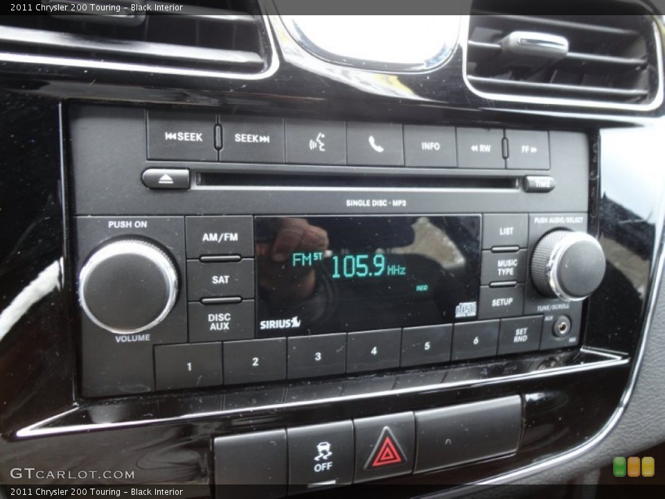 Black Interior Audio System for the 2011 Chrysler 200 Touring #60884994