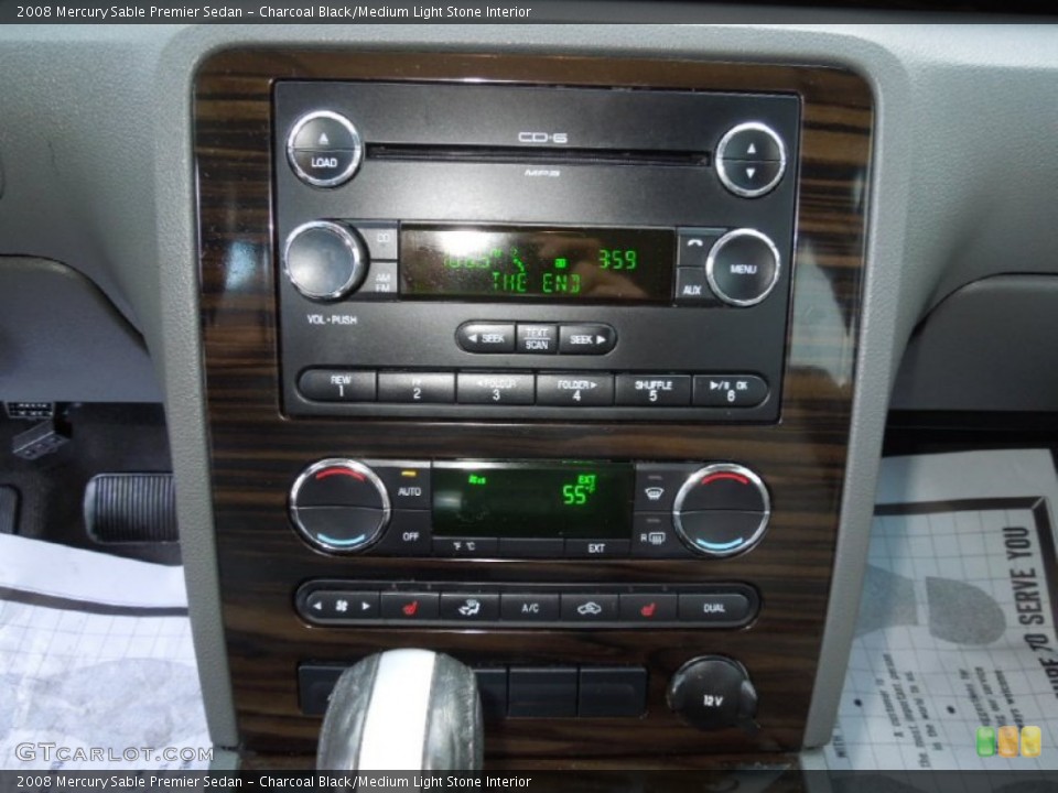 Charcoal Black/Medium Light Stone Interior Controls for the 2008 Mercury Sable Premier Sedan #60885267