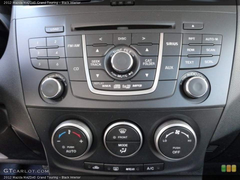 Black Interior Controls for the 2012 Mazda MAZDA5 Grand Touring #60885571