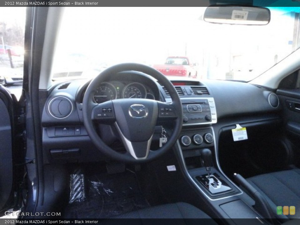 Black Interior Dashboard for the 2012 Mazda MAZDA6 i Sport Sedan #60886194