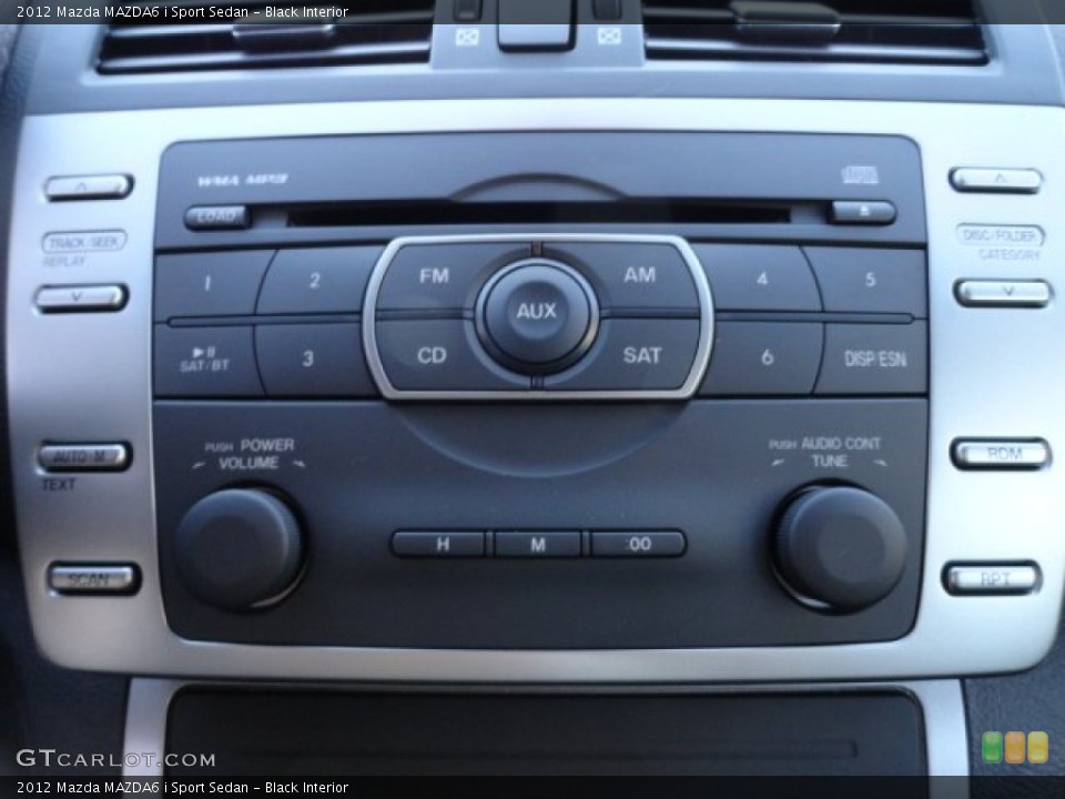 Black Interior Audio System for the 2012 Mazda MAZDA6 i Sport Sedan #60886251
