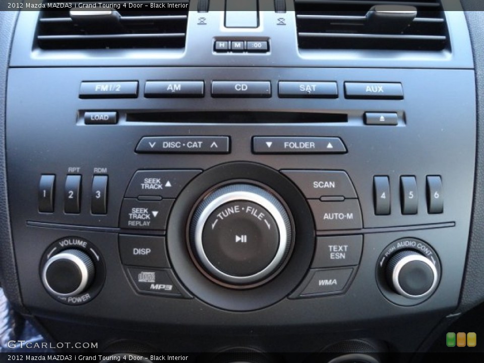 Black Interior Audio System for the 2012 Mazda MAZDA3 i Grand Touring 4 Door #60886422