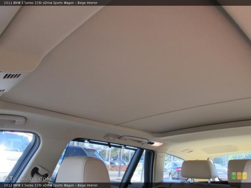 Beige Interior Sunroof for the 2011 BMW 3 Series 328i xDrive Sports Wagon #60888847