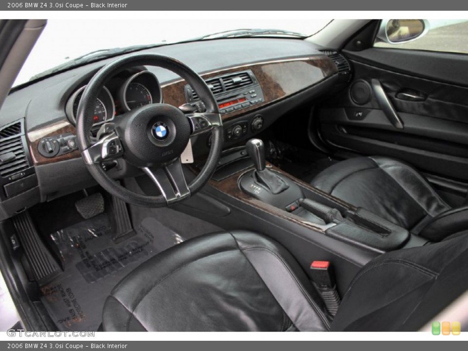 Black Interior Prime Interior for the 2006 BMW Z4 3.0si Coupe #60889180