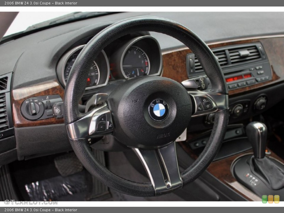 Black Interior Steering Wheel for the 2006 BMW Z4 3.0si Coupe #60889189