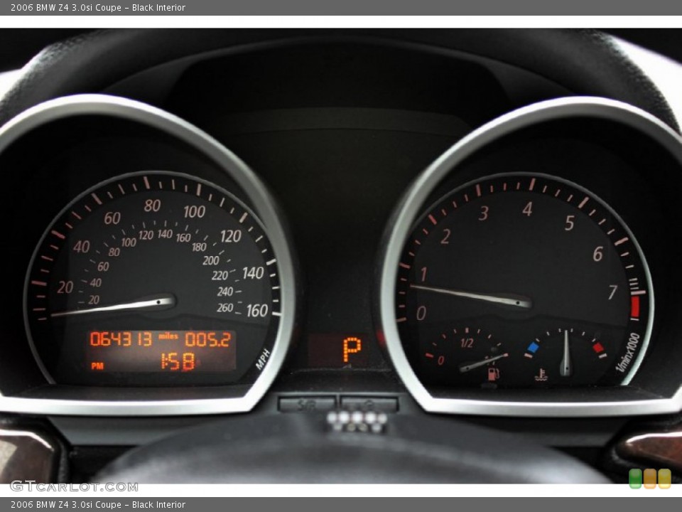 Black Interior Gauges for the 2006 BMW Z4 3.0si Coupe #60889291