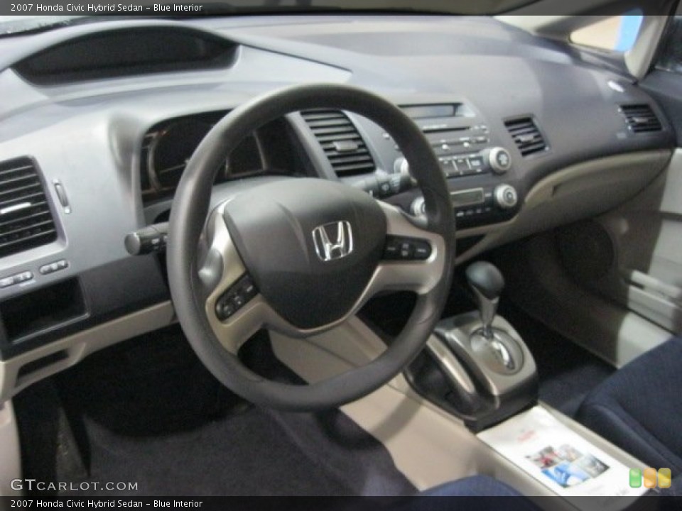 Blue Interior Dashboard for the 2007 Honda Civic Hybrid Sedan #60889387