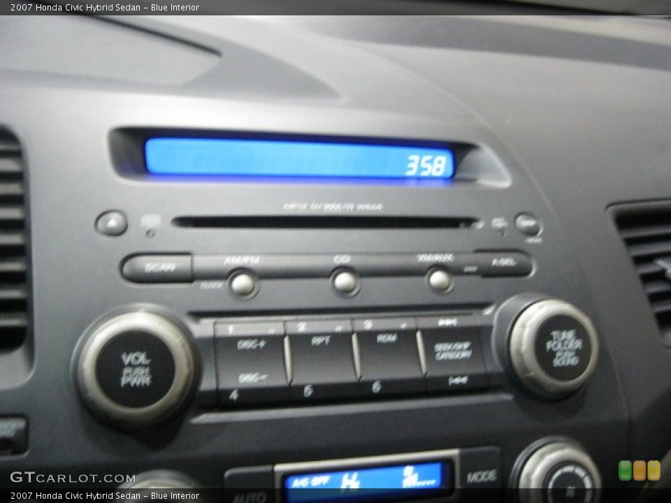 Blue Interior Audio System for the 2007 Honda Civic Hybrid Sedan #60889450