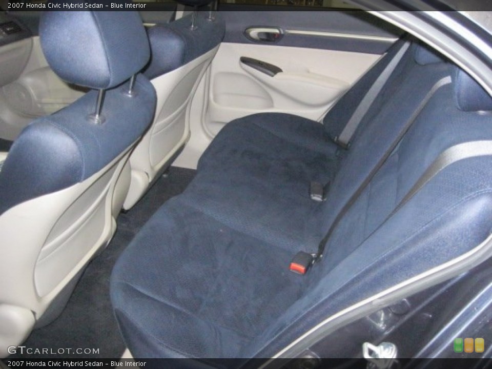 Blue Interior Rear Seat for the 2007 Honda Civic Hybrid Sedan #60889492