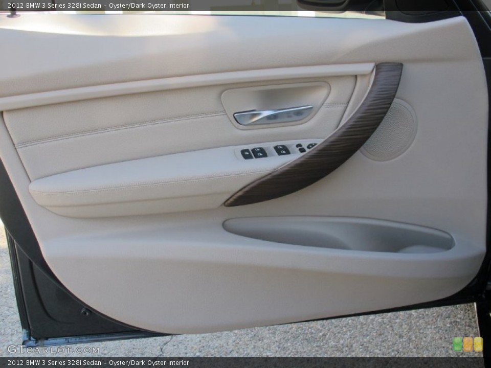Oyster/Dark Oyster Interior Door Panel for the 2012 BMW 3 Series 328i Sedan #60889597